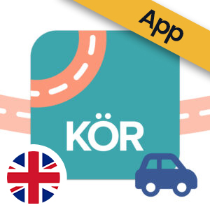 Körkortsboken Bil English 6 mån